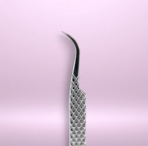 Pince Cil à Cil - courbée 75° 🌟PREMIUM🌟 pointes en couche de diamants