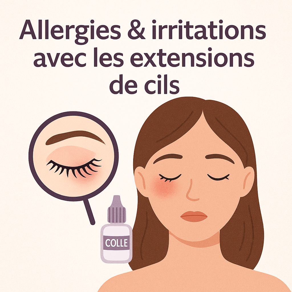 Allergie ou irritation sur une colle d'extensions de cils : comment réagir avec calme et professionnalisme