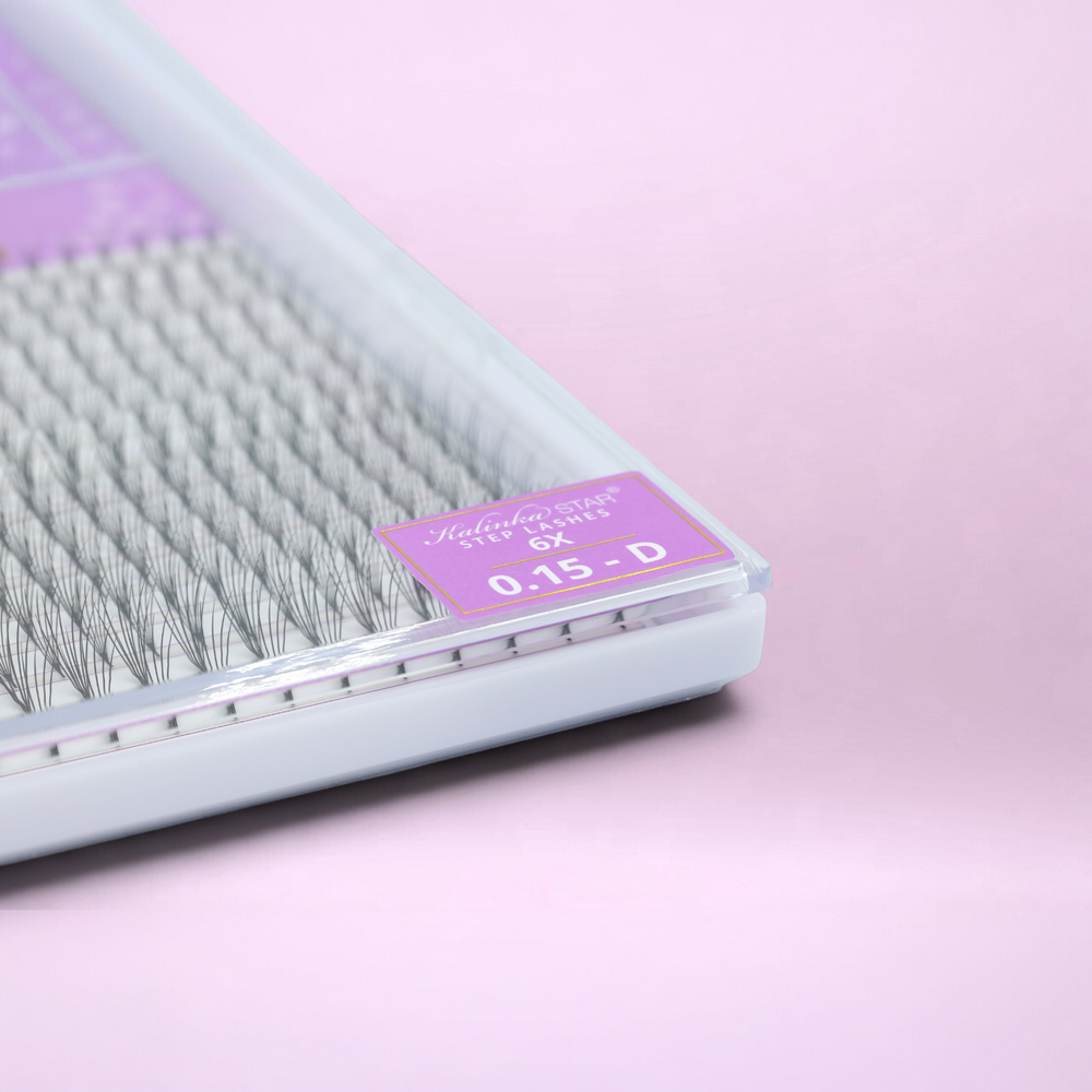 Cils 6X-STEP LASHES🌟PREMIUM🌟- D-0.15-16L