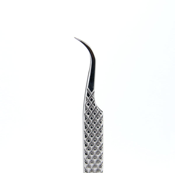 Pince Cil à Cil - courbée 75° 🌟PREMIUM🌟 pointes en couche de diamants