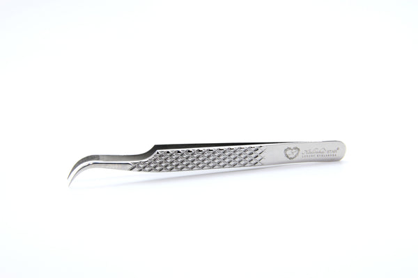 Pince Cil à Cil - courbée 75° 🌟PREMIUM🌟 pointes en couche de diamants