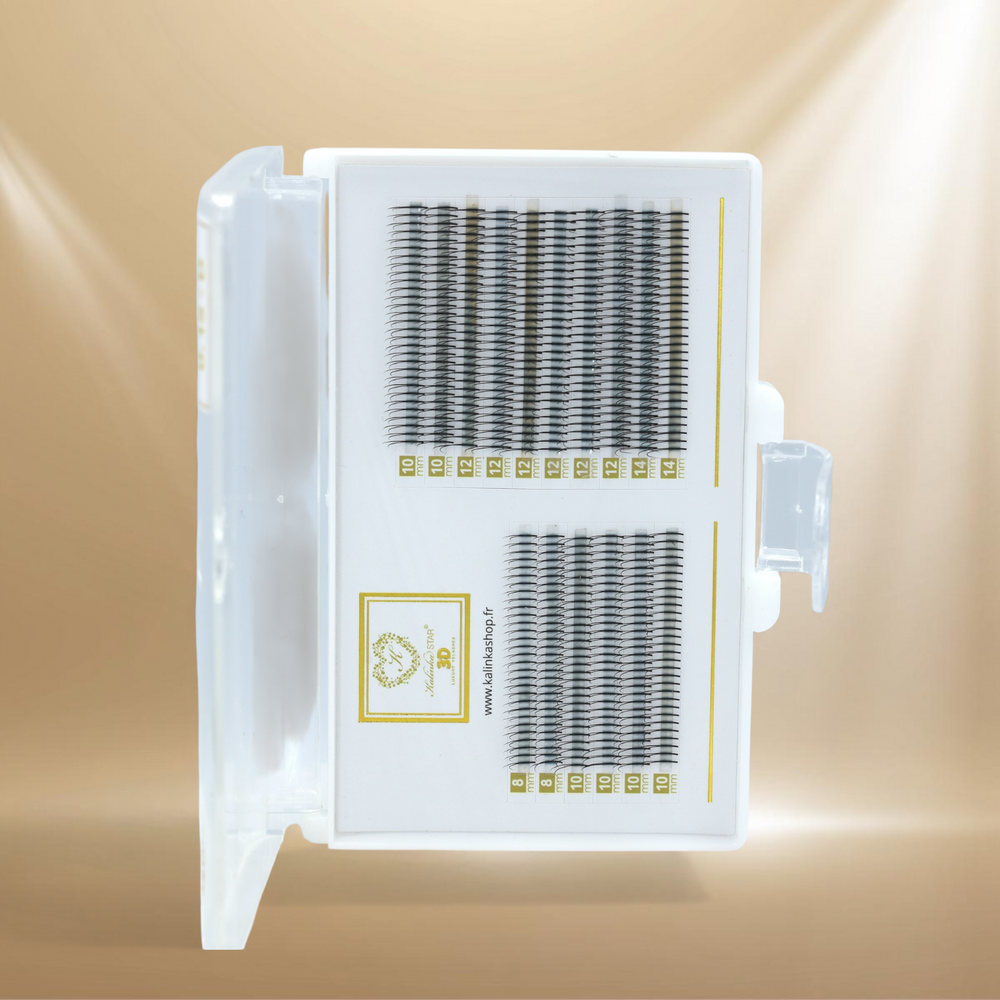 Cils Kalinka 3D🌟PREMIUM🌟-D-0.15-16L-PAIR