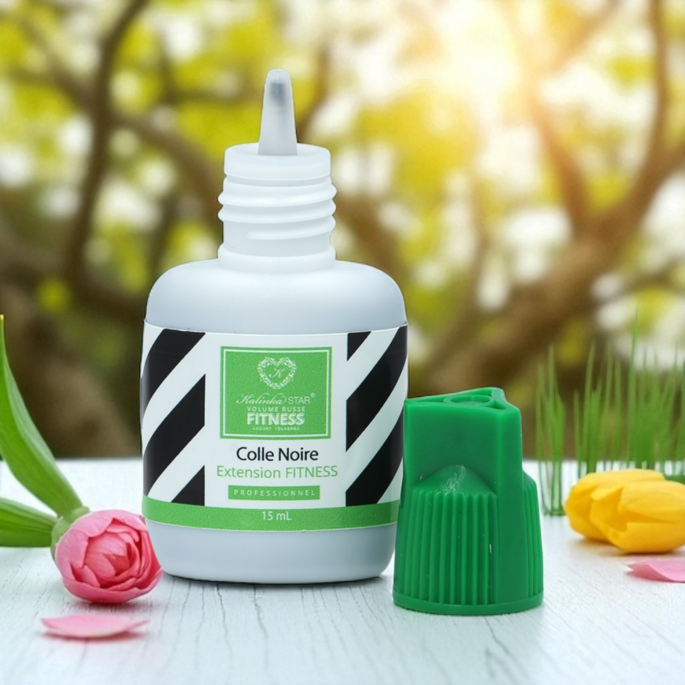 Colle Noire Cosmétique FITNESS - 15 mL - 0,2 sec - Extensions de Cils