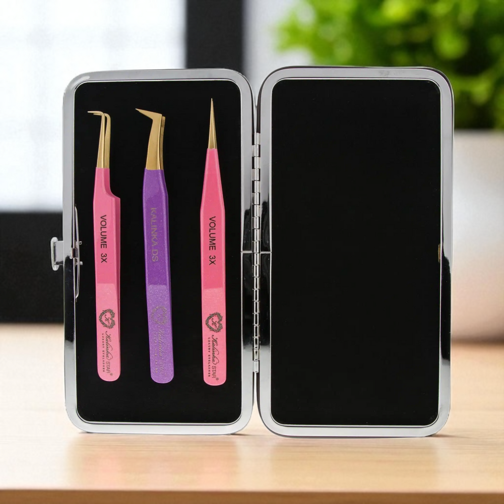 Pochette magnétique pour 3 pinces - Extensions de cils