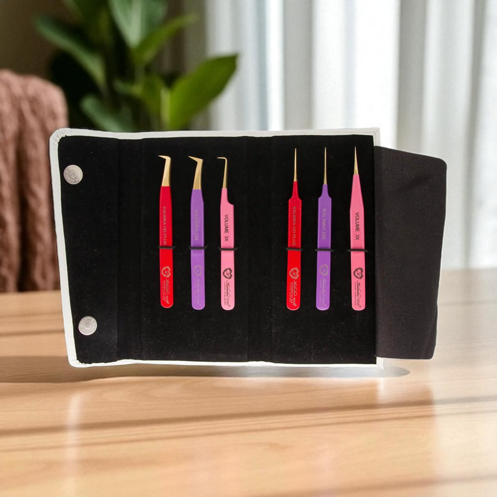 Pochette pour 8 pinces - Extensions de cils