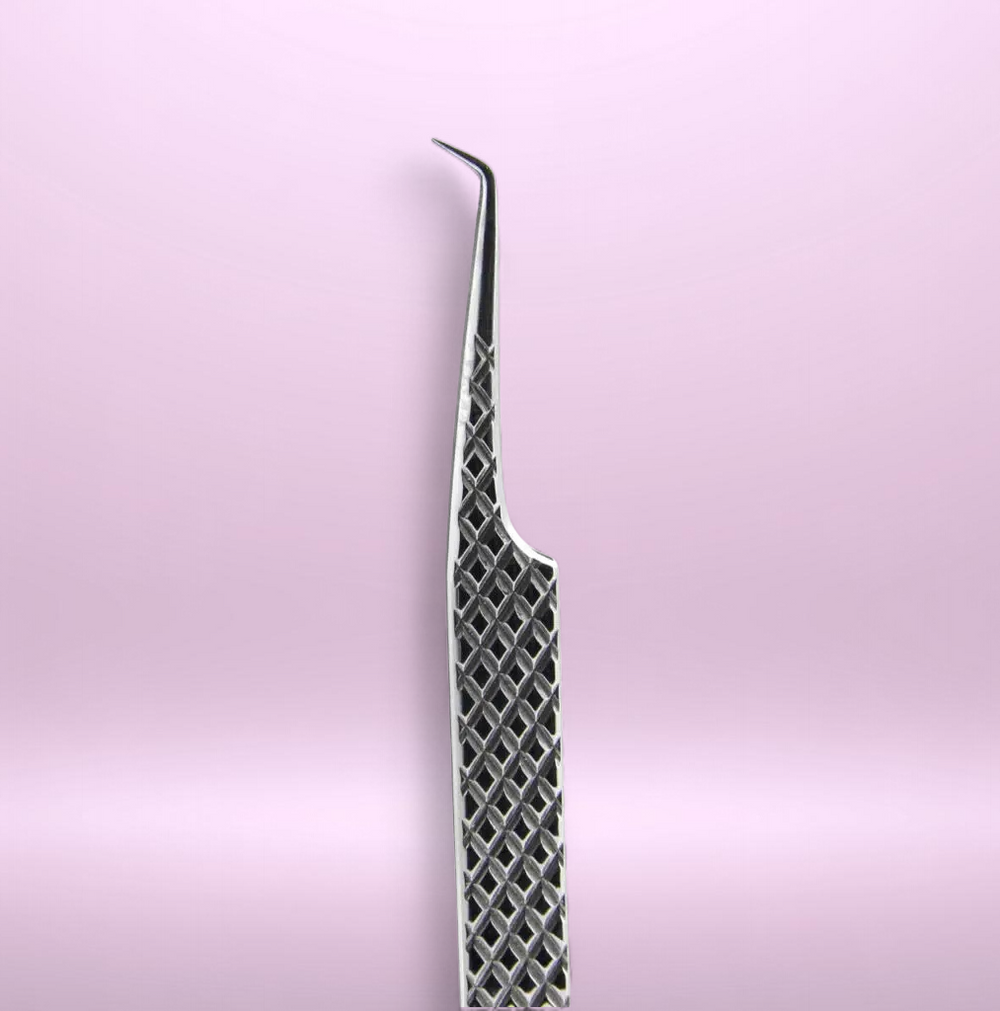 Pince EYE-LINER - courbée 75° 🌟PREMIUM🌟 pointes en couche de diamants
