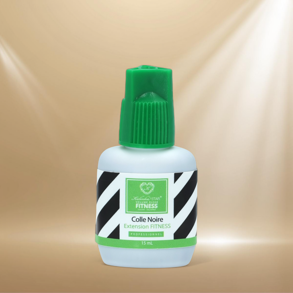 Colle Noire Cosmétique FITNESS - 15 mL - 0,2 sec - Extensions de Cils
